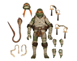 NECA Universal Monsters/Teenage Mutant Ninja Turtles 7” Scale Action Figure – Michelangelo as The Mummy