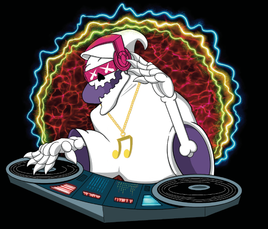 (Music Fiend 5x5 Collectible Sticker) Blacklanternart Collab Exclusive