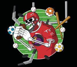 (Sports Fiend 5 x 5 Collectible Sticker) Blacklanternart Collab Exclusive
