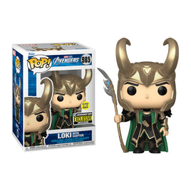 Funko Pop! Marvel Avengers Entertainment Earth Exclusive Loki with Sceptor (Glow in the Dark) #985
